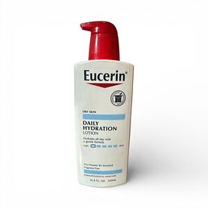 Eucerin Daily Hydration Lotion Unisex 16.9 fl oz Dry Skin Fragrance Free New
